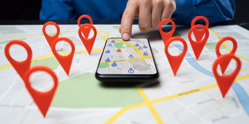 Local search ranking results for a Maine business